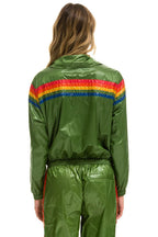 Retro 5 STRIPE - WINDBREAKER GARDEN GREEN GLOSSY