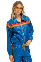 Retro 5 STRIPE WINDBREAKER - SNORKEL BLUE
