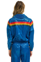 Retro 5 STRIPE WINDBREAKER - SNORKEL BLUE