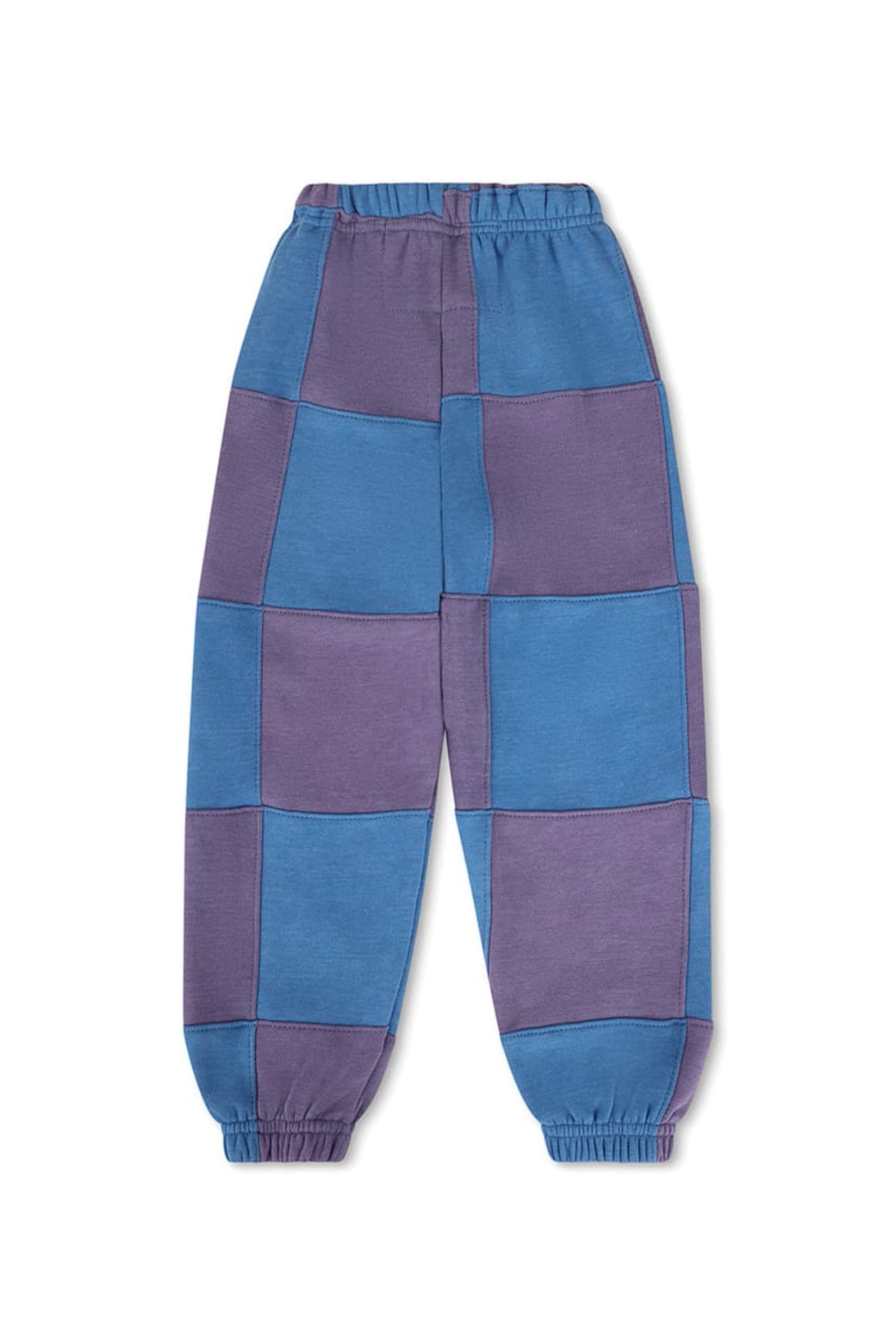 Retro KIDS CHECK QUILTED SWEATPANTS -LAVENDER OCEAN
