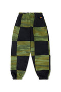 Retro KIDS CHECK QUILTED SWEATPANTS -SMOKE CAMO