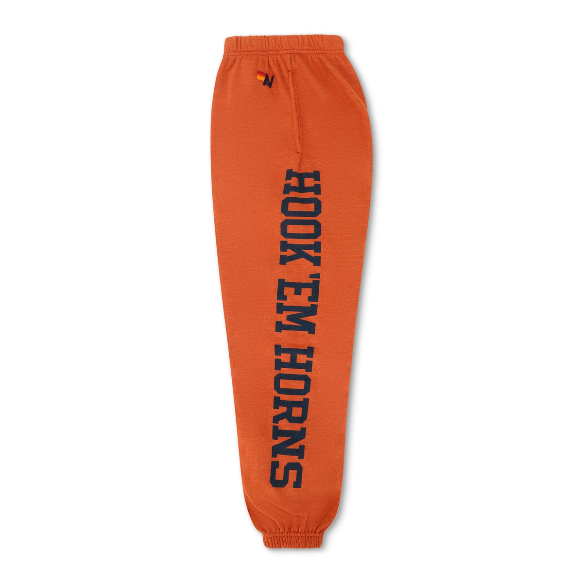 Retro UNIVERSITY OF TEXAS UNISEX CIRCLE PRINT SWEATPANTS - BURNT ORANGE