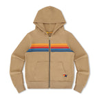 Retro 5 STRIPE HOODIE - TAN