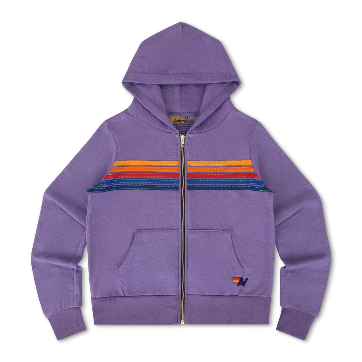 Retro 5 STRIPE HOODIE - LAVENDER