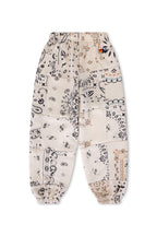 Retro KIDS BANDANA QUILTED SWEATPANTS - VINTAGE WHITE
