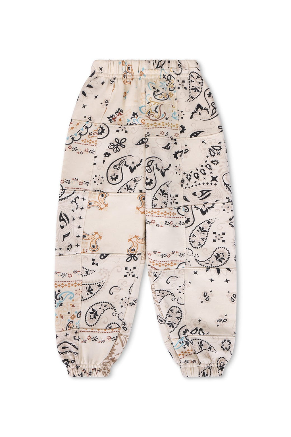 Retro KIDS BANDANA QUILTED SWEATPANTS - VINTAGE WHITE
