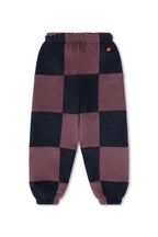Retro KIDS CHECK QUILTED SWEATPANTS - CHARCOAL MOCHA