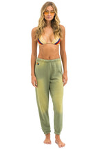 Retro 5 STRIPE SWEATPANTS - FADED ARMY