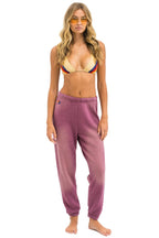 Retro 5 STRIPE SWEATPANTS - FADED BERRY