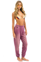 Retro 5 STRIPE SWEATPANTS - FADED BERRY