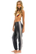 Retro 5 STRIPE SWEATPANTS - FADED SMOKE