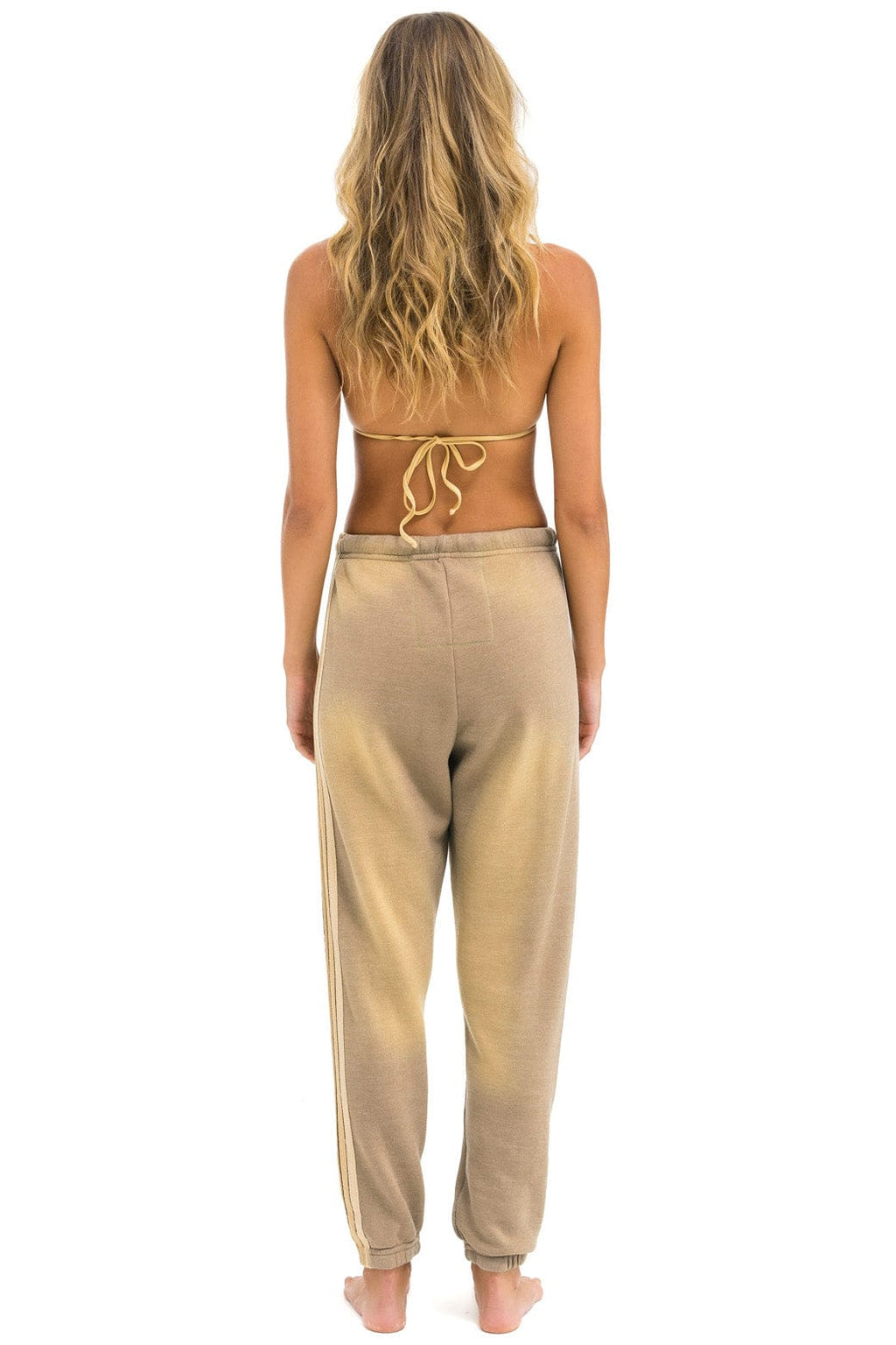 Retro 5 STRIPE SWEATPANTS - FADED TAN