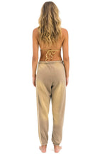 Retro 5 STRIPE SWEATPANTS - FADED TAN