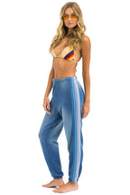 Retro 5 STRIPE SWEATPANTS - FADED WATER