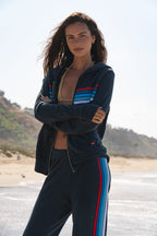 Retro WOMENS 5 STRIPE AMERICA SWEATPANT - CHARCOAL USA