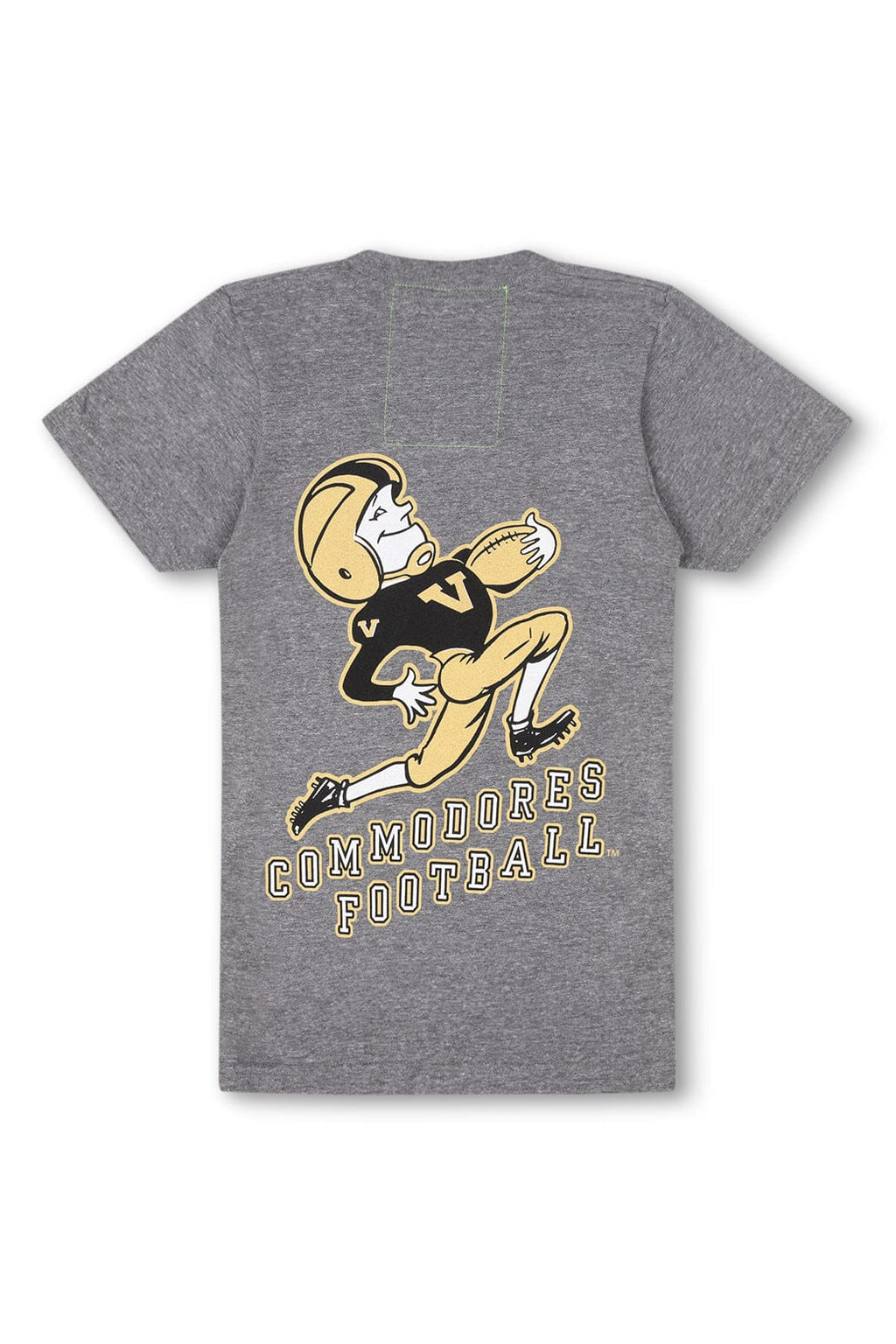 Retro VANDERBILT COMMODORES CREW TEE SHIRT - HEATHER GREY