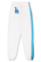 Retro LOS ANGELES DODGERS 5 STRIPE SWEATPANTS - WHITE BLUE
