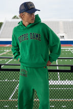 Retro NOTRE DAME 2026 PULLOVER HOODIE RELAXED - KELLY GREEN