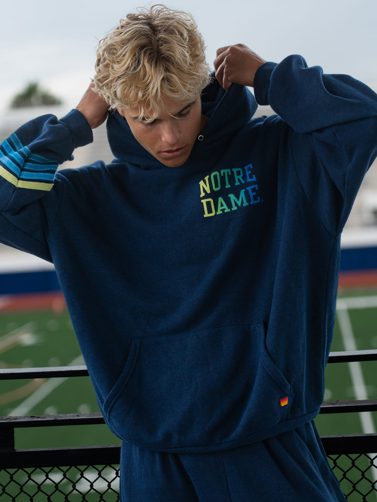 Retro NOTRE DAME 2026 UNISEX POCKET SWEATPANTS - NAVY