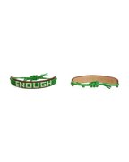 Retro Aviator Nation X ENOUGH Beaded Leather Bracelet