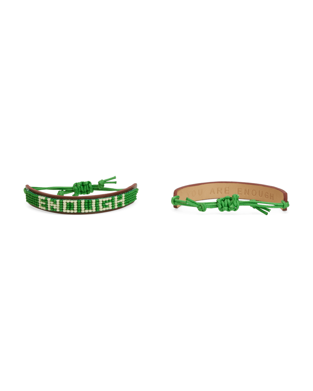 Retro Aviator Nation X ENOUGH Beaded Leather Bracelet
