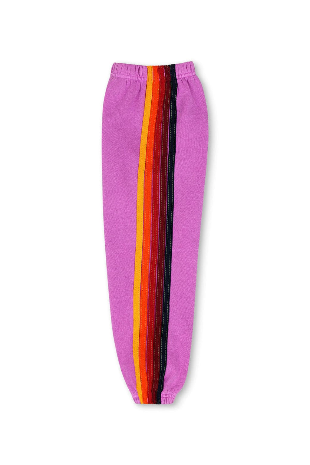 Retro KIDS 5 STRIPE SWEATPANTS - NEON PURPLE