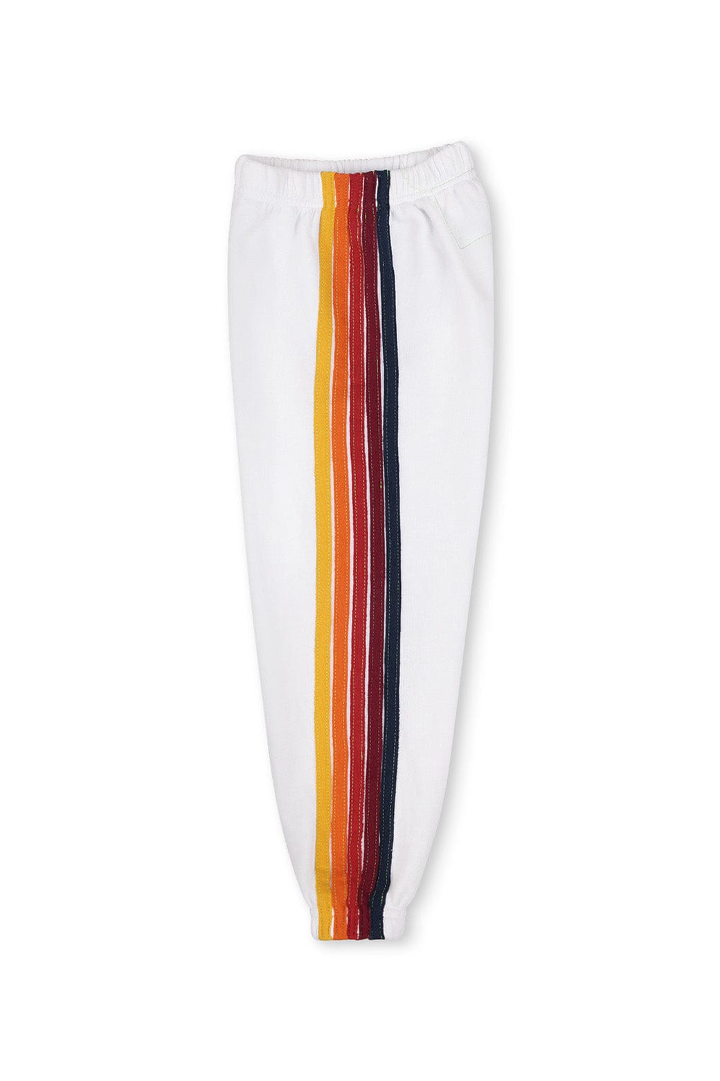 Retro KIDS 5 STRIPE SWEATPANTS - WHITE