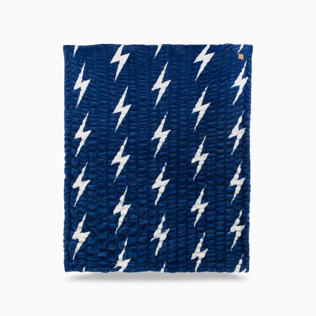 Retro Aviator Nation x Lola Blanket - Blue White Bolt