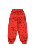 Retro KIDS BANDANA SWEATPANTS - RED
