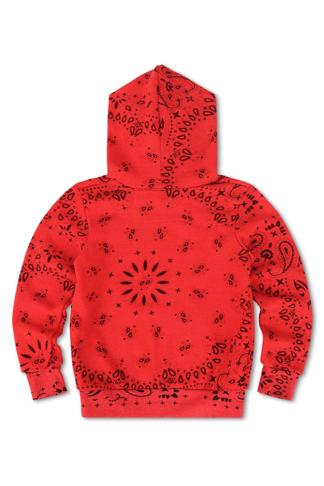 Retro KIDS BANDANA PULLOVER HOODIE - RED
