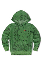 Retro KIDS BANDANA PULLOVER HOODIE - PALM
