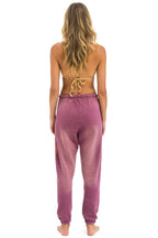 Retro BOLT STITCH SWEATPANTS - FADED BERRY