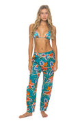 Retro UNISEX COTTON LUXE POPLIN RELAXED PANT - BLUE HAWAII