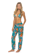 Retro UNISEX COTTON LUXE POPLIN RELAXED PANT - BLUE HAWAII