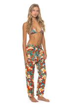 Retro UNISEX COTTON LUXE POPLIN RELAXED PANT - RED KAUAI