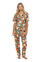 Retro UNISEX COTTON LUXE POPLIN RELAXED PANT - RED KAUAI