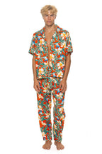 Retro UNISEX COTTON LUXE POPLIN RELAXED PANT - RED KAUAI