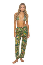 Retro UNISEX COTTON LUXE POPLIN RELAXED PANT - VINTAGE WHITE JUNGLE