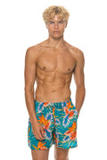 Retro MENS COTTON LUXE POPLIN RELAXED SHORT - BLUE HAWAII
