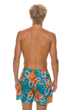 Retro MENS COTTON LUXE POPLIN RELAXED SHORT - BLUE HAWAII