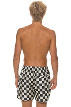 Retro MENS COTTON LUXE POPLIN RELAXED SHORT - VINTAGE BLACK CHECK
