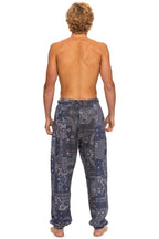 Retro BANDANA QUILTED SWEATPANTS - CHARCOAL