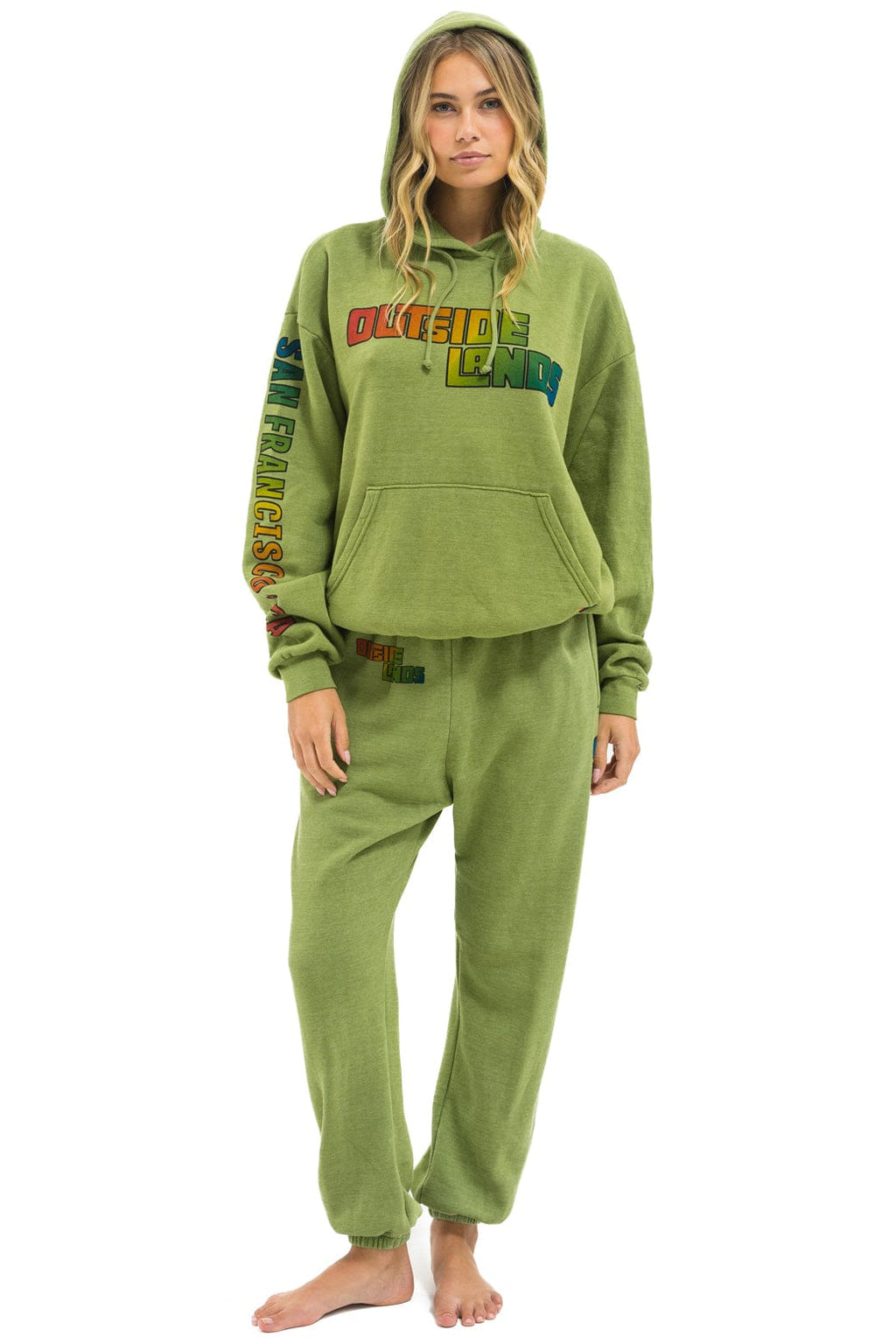 Retro OUTSIDE LANDS 2025 UNISEX SWEATPANTS - JUNGLE GREEN