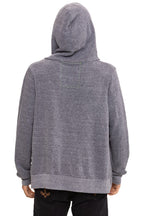 Retro ALL SEASONS CIRCLE ZIP HOODIE - HEATHER GREY