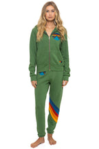 Retro ALL SEASONS CIRCLE ZIP HOODIE - PALM