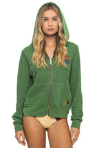 Retro ALL SEASONS CIRCLE ZIP HOODIE - PALM