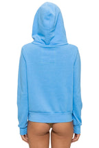 Retro ALL SEASONS CIRCLE ZIP HOODIE - SKY