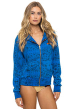 Retro BANDANA ZIP HOODIE - ADVENTURE BLUE