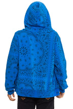 Retro BANDANA ZIP HOODIE - ADVENTURE BLUE