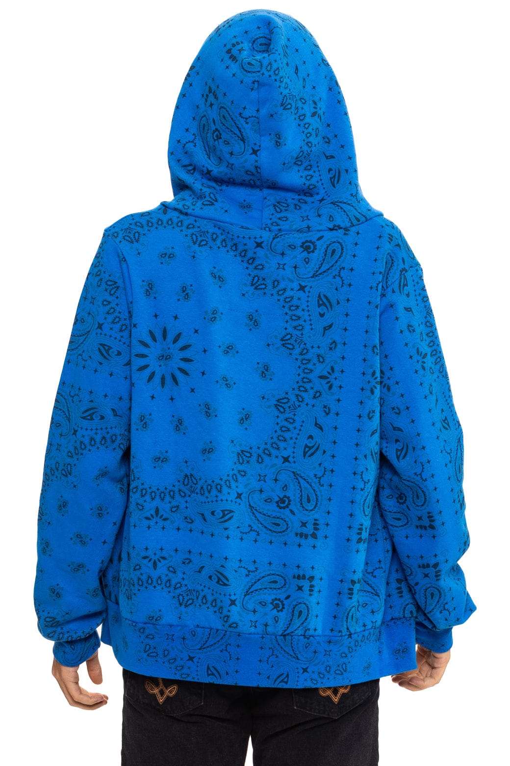 Retro BANDANA ZIP HOODIE - ADVENTURE BLUE